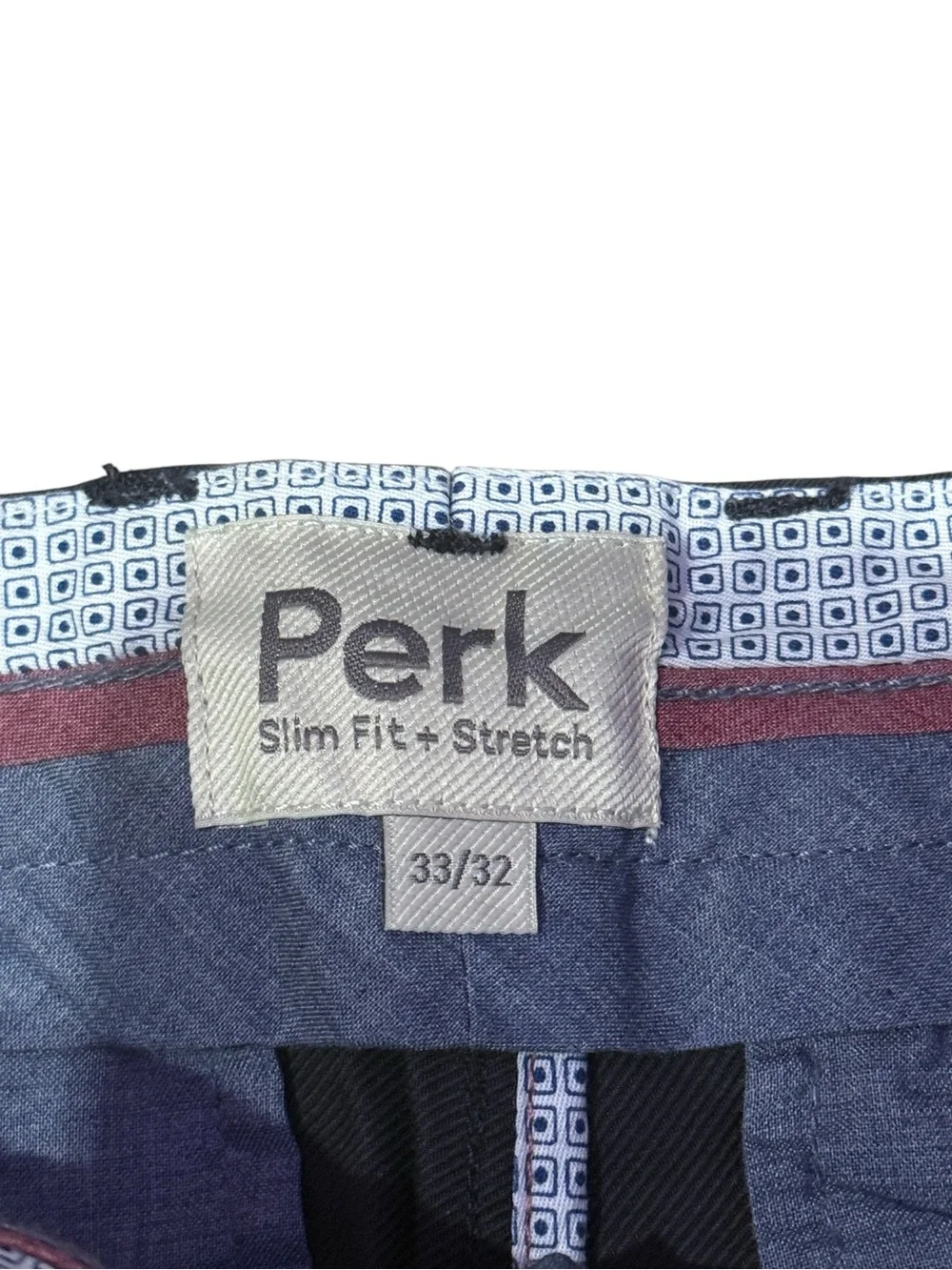 NWT Perk Feel Good Chinos Slim Fit Ink Blue Men’s Sz 33